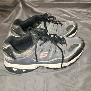 Skechers Gray and Black Athletic Shoes